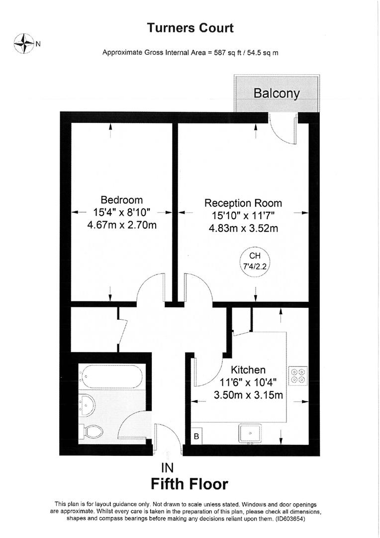 1 bedroom Flat for rent